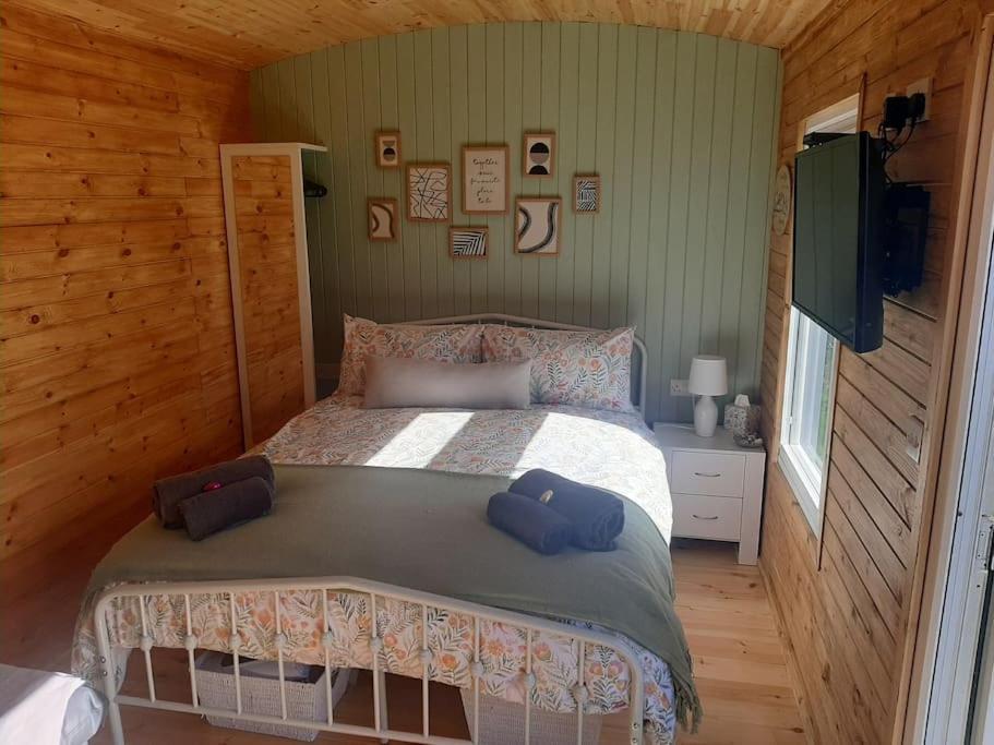 Anglesey New Modern Shepherds Hut With Spa Hot Tub Gwalchmai Luaran gambar